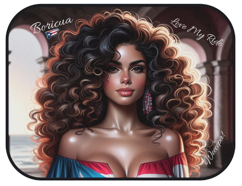 PUERTO RICO π΅π· BORICUA, LOVE MY RIDE CAR MATS (Set of 4)