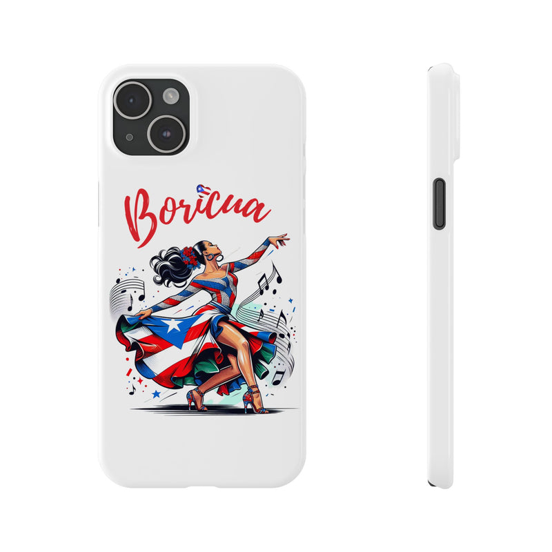 Boricua Puerto Rico Flag π΅π·π₯ White Slim Phone Cases -Weeeepa!, Puertoriquena