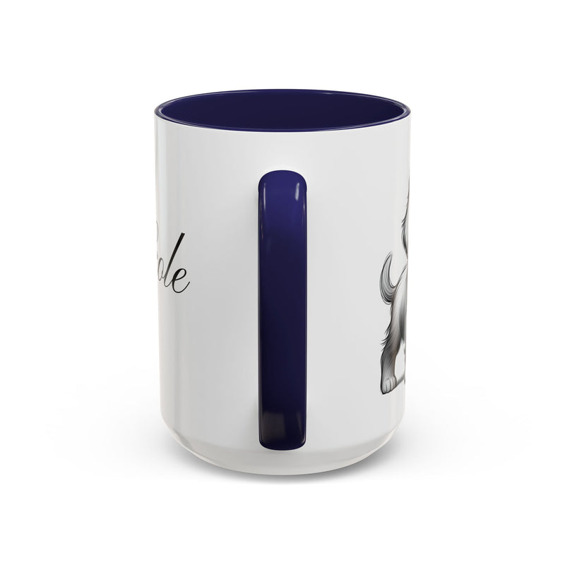 Personalized "Pawsitively Blessed!" Puppy Accent Coffee Mug (11, 15oz)