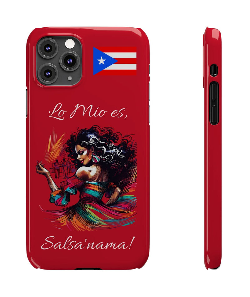 iPhone "Lo Mio Es Salsa'nama" Phone Case - Rico Flag π΅π·π₯ -Weeeepa!