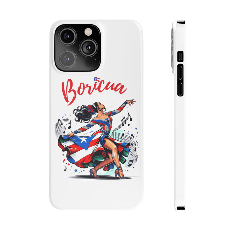 Boricua Puerto Rico Flag π΅π·π₯ White Slim Phone Cases -Weeeepa!, Puertoriquena