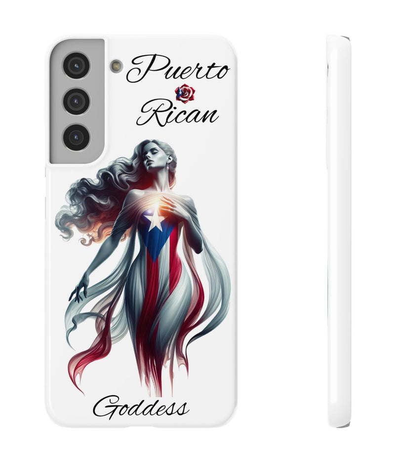 Galaxy Puerto Rican Goddess White Slim Cases - Puerto Rico Flag π΅π·π₯ - Weeeepa!