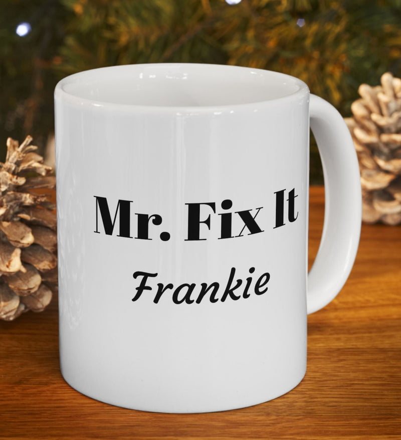 Personalized - Mr. Fix It Puerto Rican Pride Mug - Weeepa! - Boricua - Latino - Mechanic