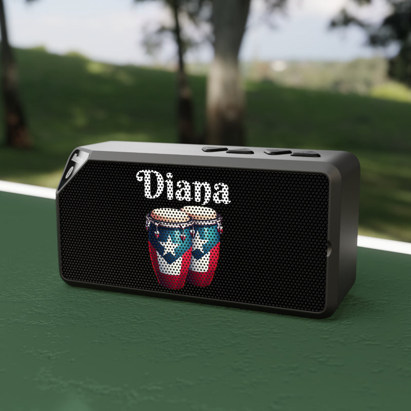 Personalizable Mini Bluetooth Speaker - Puerto Rican Flag Drums. Small but surprisingly loud.