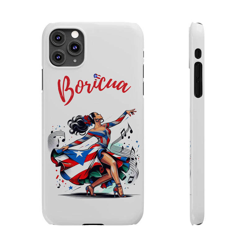 Boricua Puerto Rico Flag π΅π·π₯ White Slim Phone Cases -Weeeepa!, Puertoriquena
