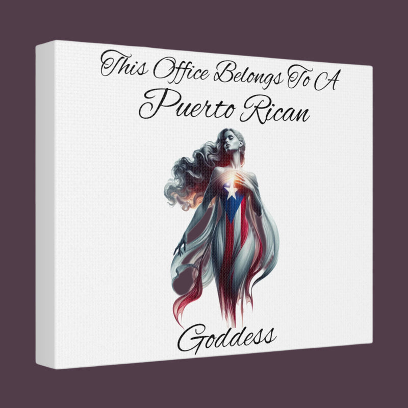 Puerto Rican Goddess office Canvas Gallery Wrap