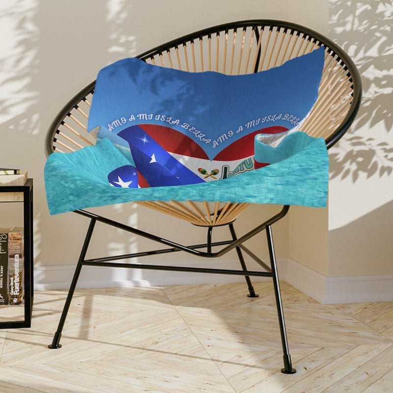 I Love Puerto Rico WEEEEEPA!, Amo A Mi Isla Bella, light blanket- PUERTO RICO, Boricua