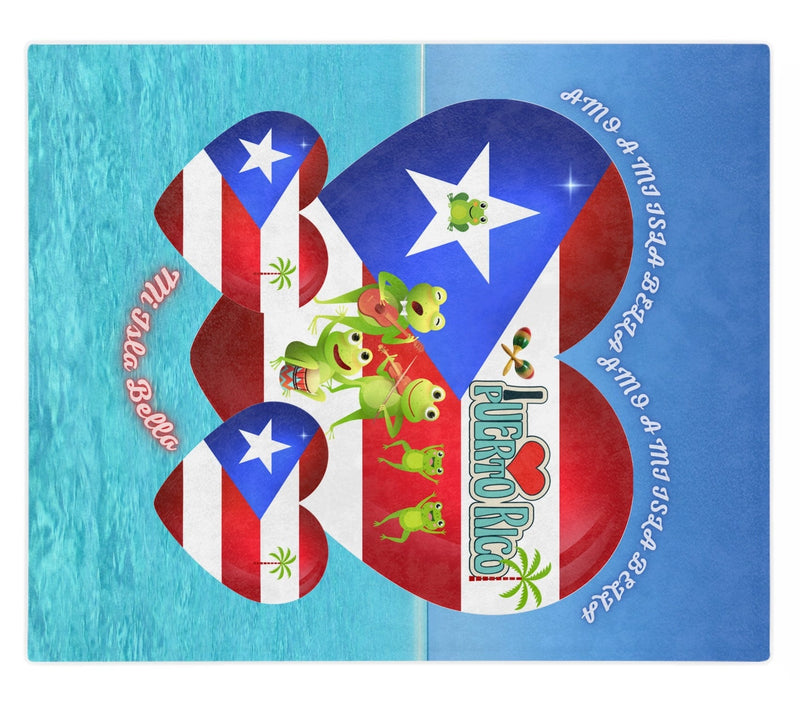 I Love Puerto Rico WEEEEEPA!, Amo A Mi Isla Bella, light blanket- PUERTO RICO, Boricua