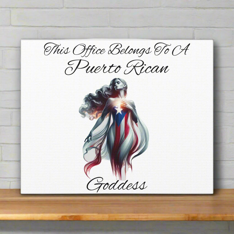 Puerto Rican Goddess office Canvas Gallery Wrap