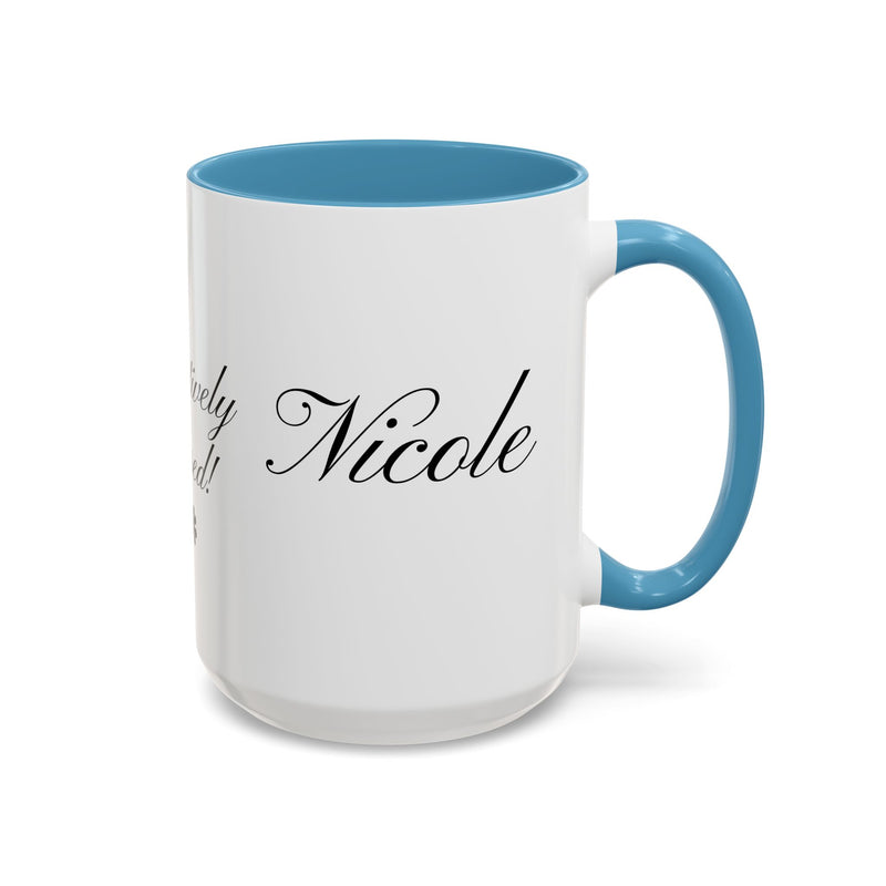 Personalized "Pawsitively Blessed!" Puppy Accent Coffee Mug (11, 15oz)