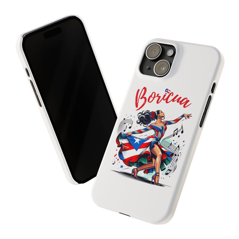 Boricua Puerto Rico Flag π΅π·π₯ White Slim Phone Cases -Weeeepa!, Puertoriquena