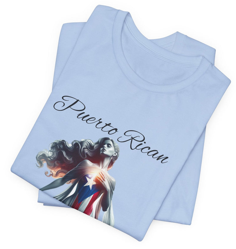 Puerto Rican Goddess - Puerto Rico Flag - Puertorriqueña - Diosa Puertorriqueña, Jersey Short Sleeve Tee