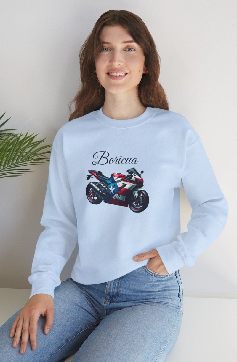 Boricua Puerto Rico Flag Motorcycle Sweatshirt