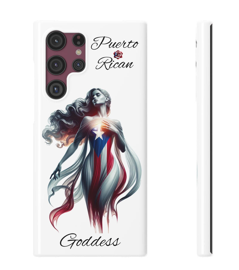 Galaxy Puerto Rican Goddess White Slim Cases - Puerto Rico Flag π΅π·π₯ - Weeeepa!