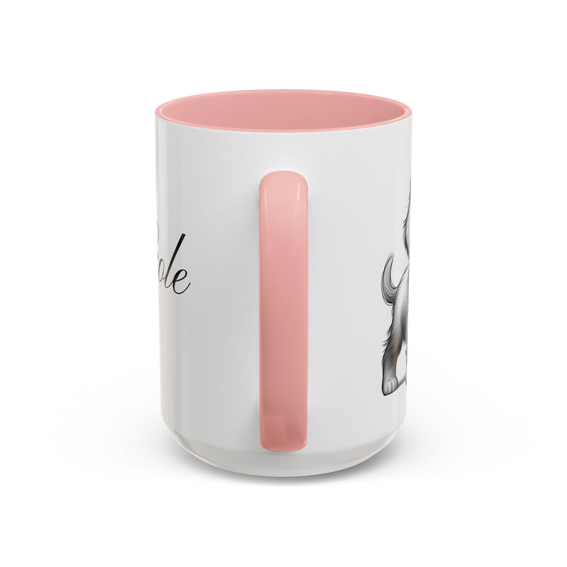 Personalized "Pawsitively Blessed!" Puppy Accent Coffee Mug (11, 15oz)
