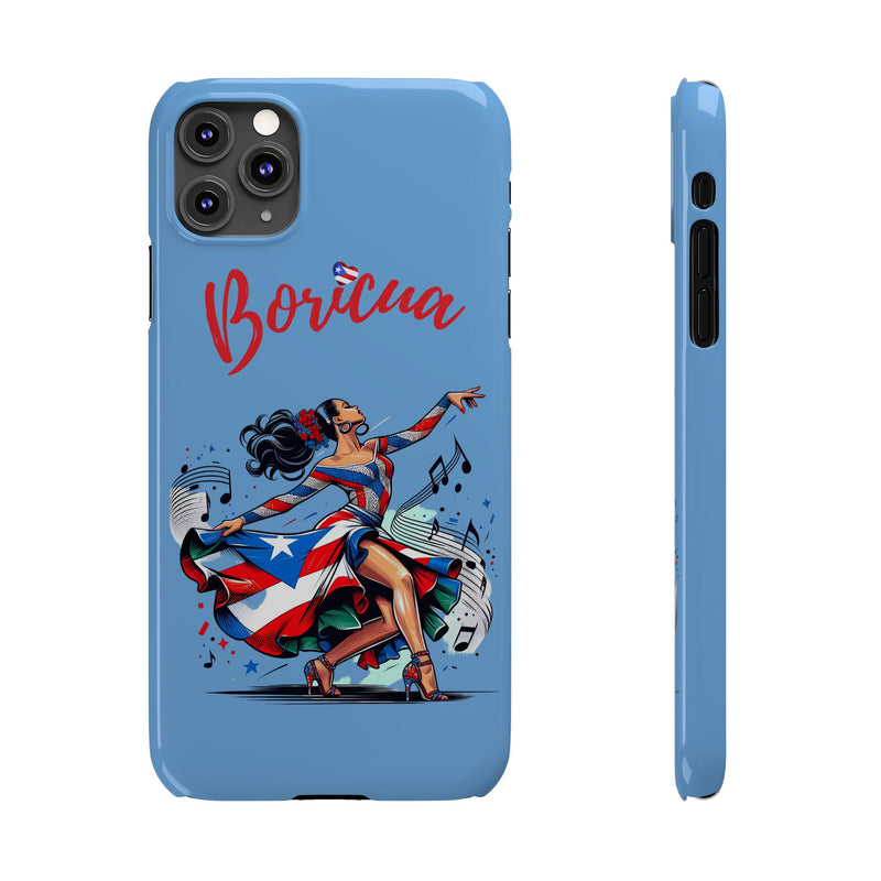 Boricua Puerto Rico Flag π΅π·π₯ Light Blue Slim Phone Cases -Weeeepa!, Puertoriquena