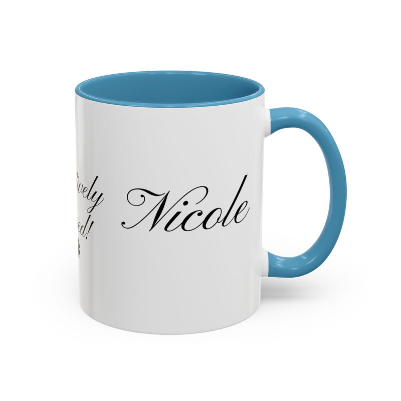 Personalized "Pawsitively Blessed!" Puppy Accent Coffee Mug (11, 15oz)
