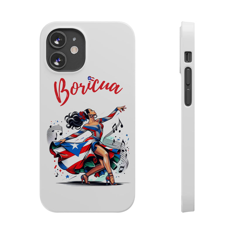 Boricua Puerto Rico Flag π΅π·π₯ White Slim Phone Cases -Weeeepa!, Puertoriquena