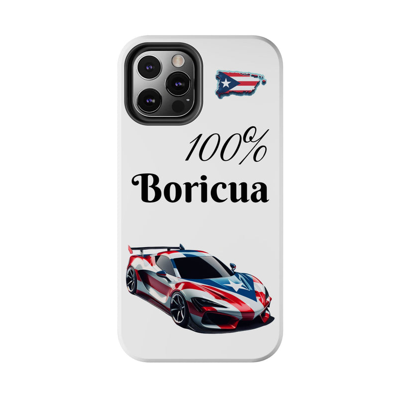 iPhone Tough Case - 100% Boricua - Puerto Rico Flag - Weeeepa!