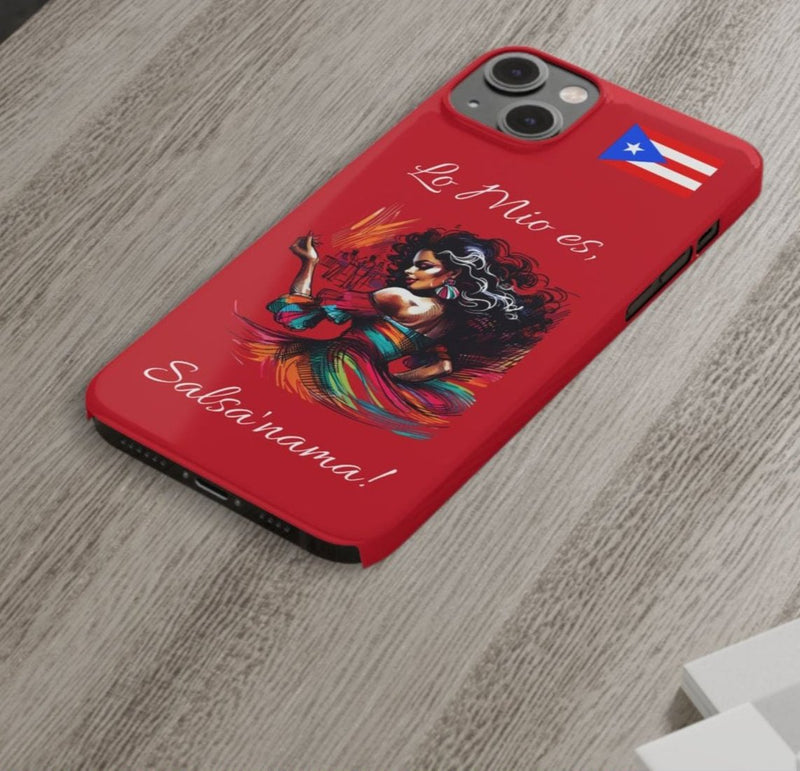 iPhone "Lo Mio Es Salsa'nama" Phone Case - Rico Flag π΅π·π₯ -Weeeepa!