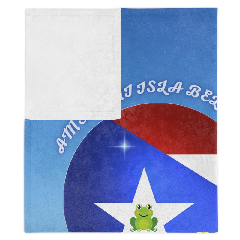 I Love Puerto Rico WEEEEEPA!, Amo A Mi Isla Bella, light blanket- PUERTO RICO, Boricua