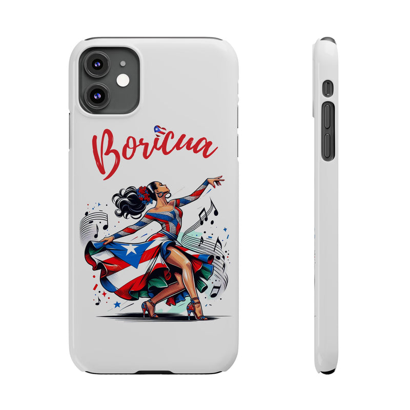 Boricua Puerto Rico Flag π΅π·π₯ White Slim Phone Cases -Weeeepa!, Puertoriquena