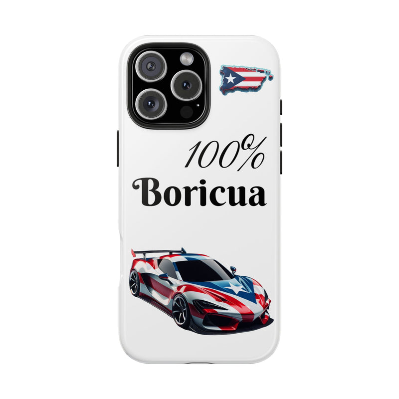 iPhone Tough Case - 100% Boricua - Puerto Rico Flag - Weeeepa!