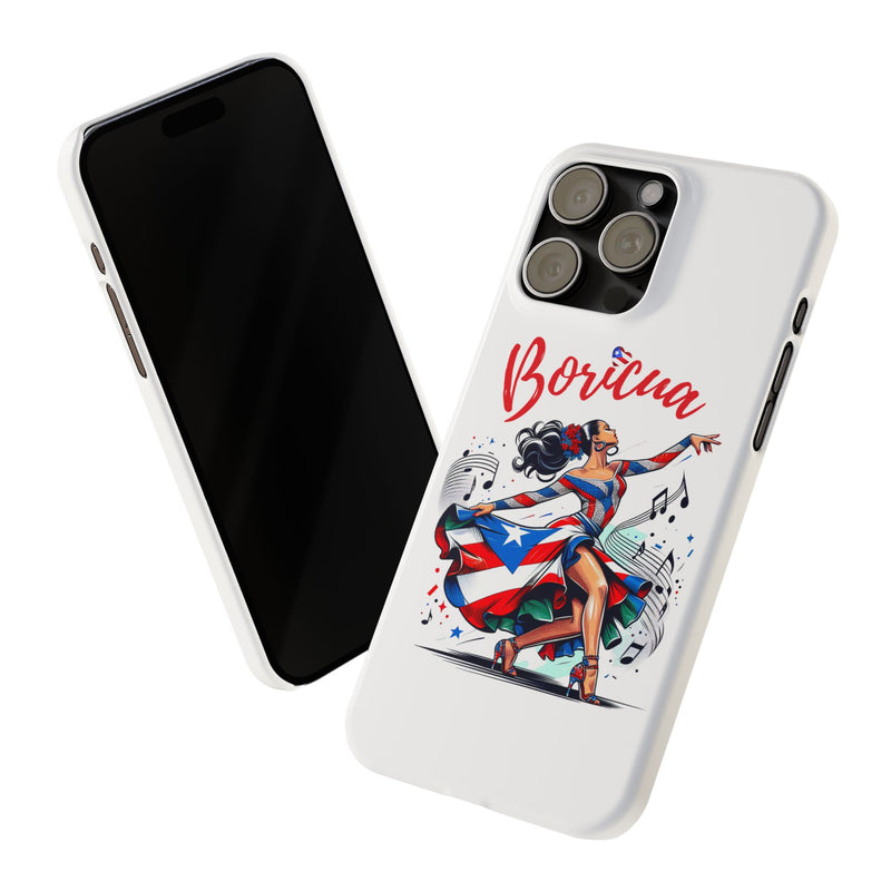 Boricua Puerto Rico Flag π΅π·π₯ White Slim Phone Cases -Weeeepa!, Puertoriquena