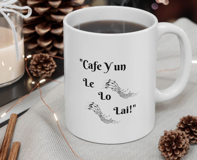 “I ❤️ Puerto Rico - Coquí Serenade" - "Café y un Le Lo Lai," - Mug 11oz