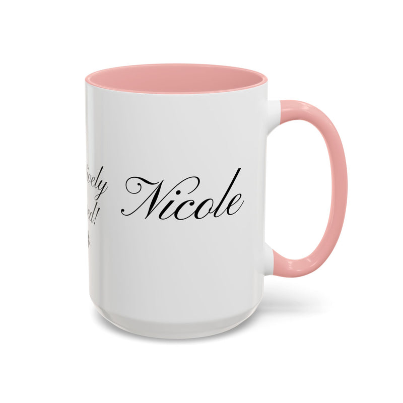 Personalized "Pawsitively Blessed!" Puppy Accent Coffee Mug (11, 15oz)
