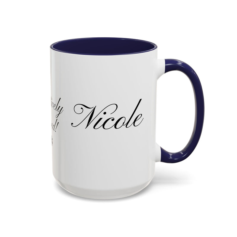Personalized "Pawsitively Blessed!" Puppy Accent Coffee Mug (11, 15oz)
