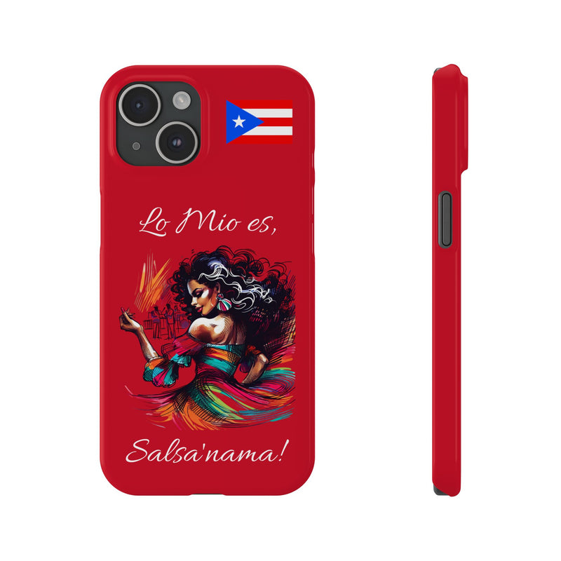 iPhone "Lo Mio Es Salsa'nama" Phone Case - Rico Flag π΅π·π₯ -Weeeepa!