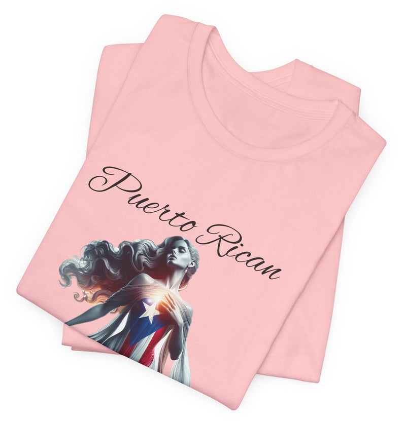 Puerto Rican Goddess - Puerto Rico Flag - Puertorriqueña - Diosa Puertorriqueña, Jersey Short Sleeve Tee