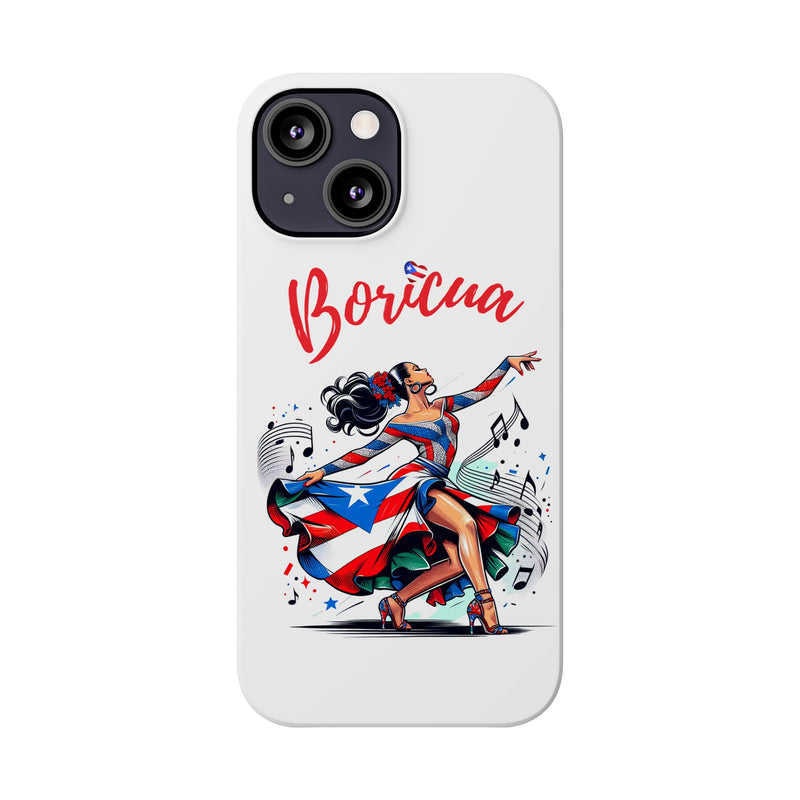Boricua Puerto Rico Flag π΅π·π₯ White Slim Phone Cases -Weeeepa!, Puertoriquena