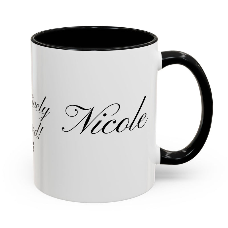 Personalized "Pawsitively Blessed!" Puppy Accent Coffee Mug (11, 15oz)