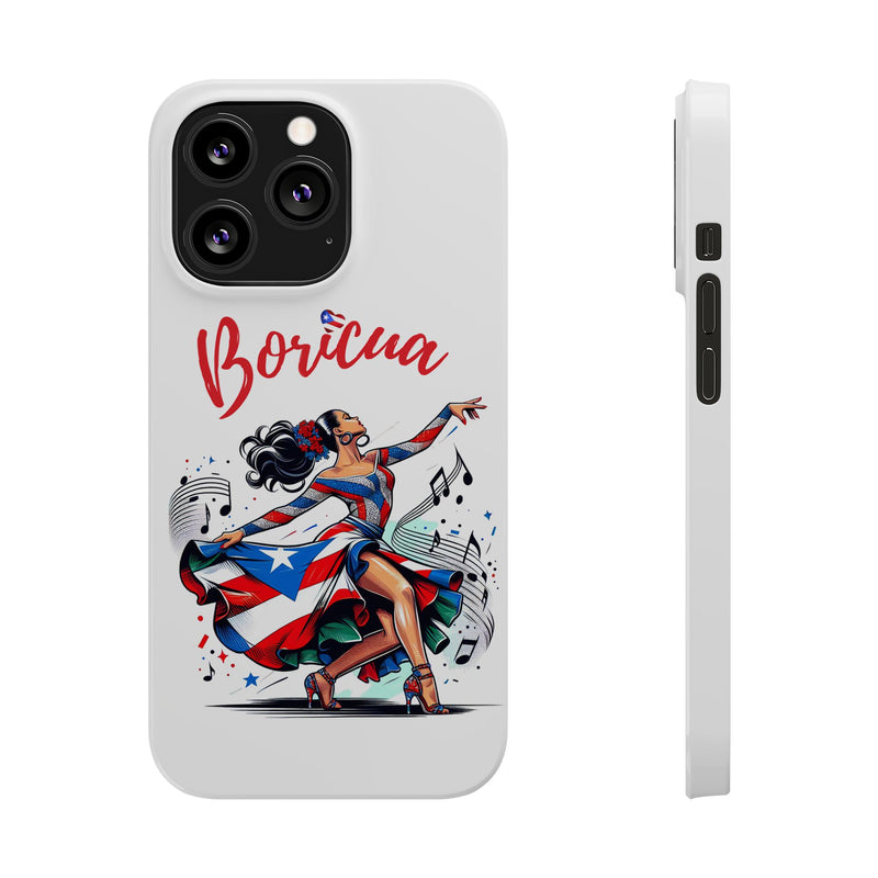 Boricua Puerto Rico Flag π΅π·π₯ White Slim Phone Cases -Weeeepa!, Puertoriquena