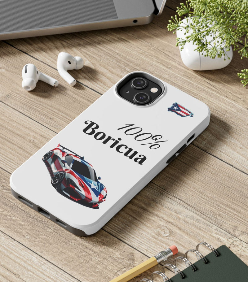 iPhone Tough Case - 100% Boricua - Puerto Rico Flag - Weeeepa!