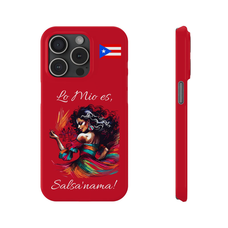 iPhone "Lo Mio Es Salsa'nama" Phone Case - Rico Flag π΅π·π₯ -Weeeepa!