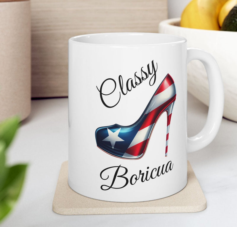 Stiletto Mug - Puerto Rico Flag Classy Boricua - 11oz