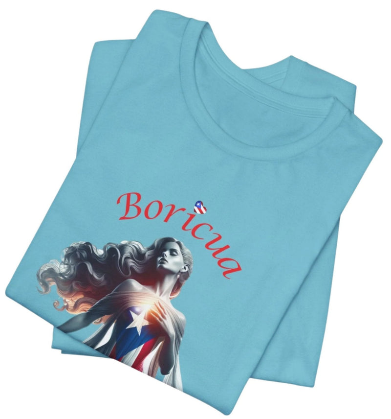 Boricua Jersey Short Sleeve Tee - Puerto Rico Flag, Latina, Borinquen, Soy Puertorriqueña, Orgullosa Boricua