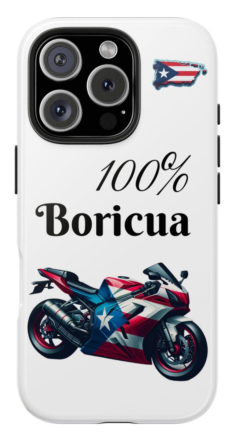 iPhone Tough Case - 100% Boricua - Puerto Rico Flag - Weeeepa!