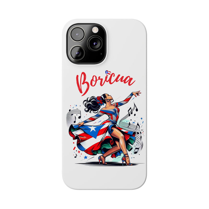 Boricua Puerto Rico Flag π΅π·π₯ White Slim Phone Cases -Weeeepa!, Puertoriquena