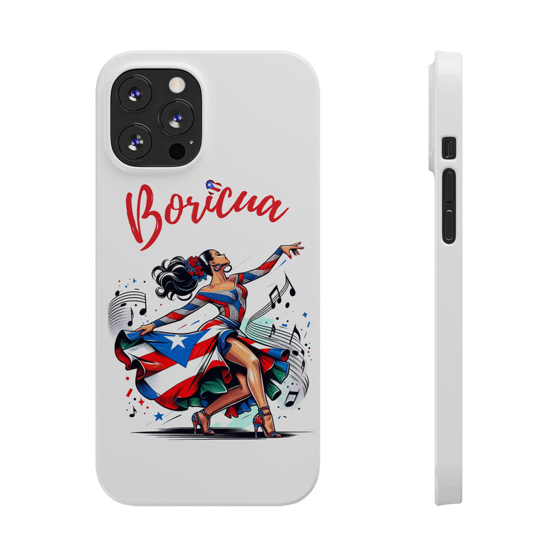 Boricua Puerto Rico Flag π΅π·π₯ White Slim Phone Cases -Weeeepa!, Puertoriquena