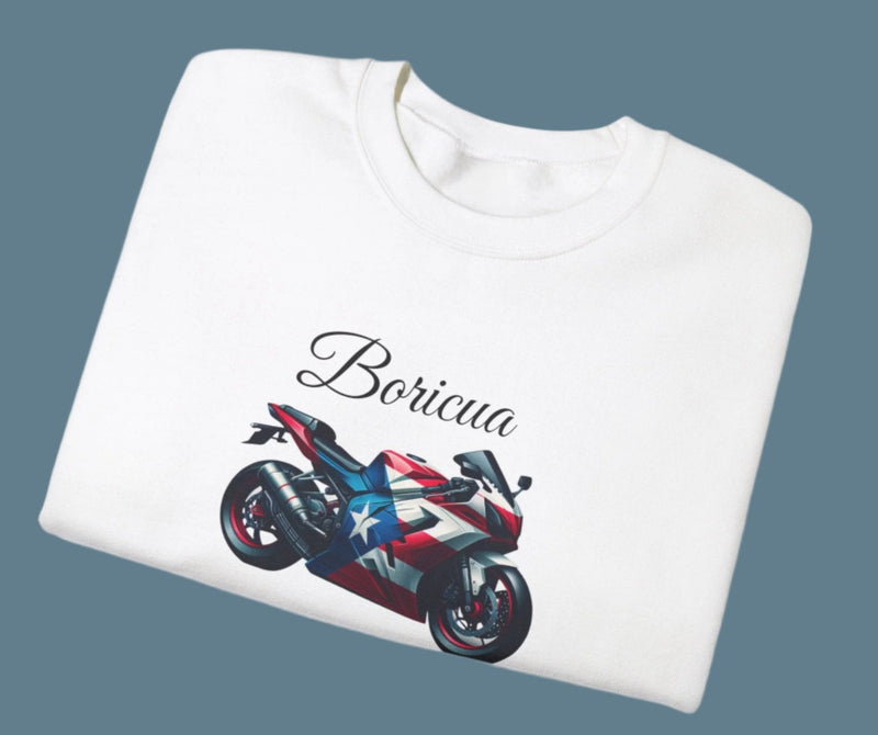 Boricua Puerto Rico Flag Motorcycle Sweatshirt