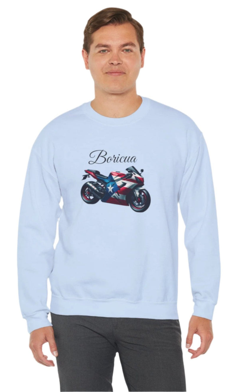 Boricua Puerto Rico Flag Motorcycle Sweatshirt