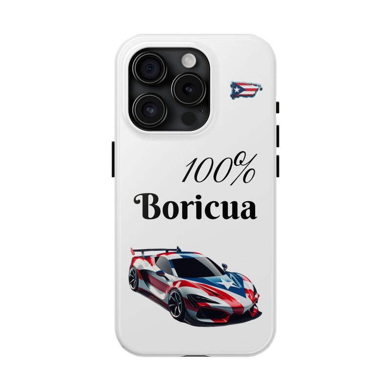 iPhone Tough Case - 100% Boricua - Puerto Rico Flag - Weeeepa!