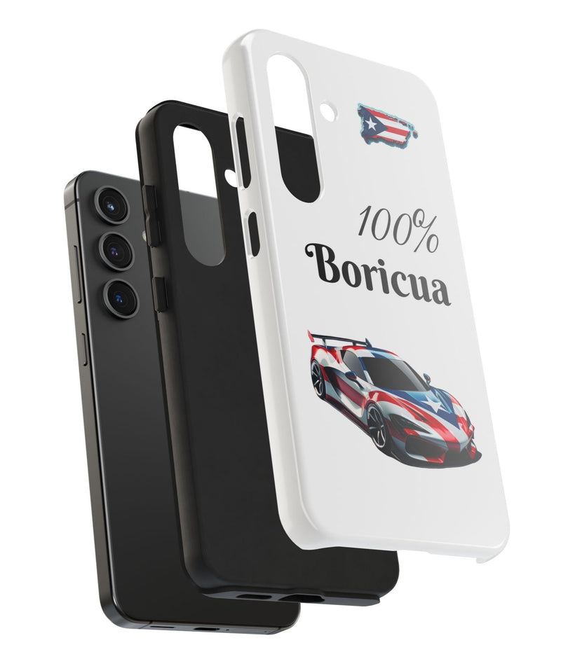 Galaxy Tough Phone Case - 100% Boricua - Puerto Rico Flag 🇵🇷🥁 Weeeepa!
