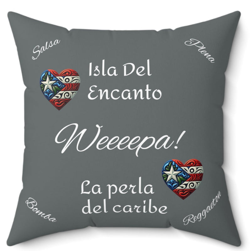 PUERTO RICO FLAG 🇵🇷 DESIGN - Polyester Square Pillow