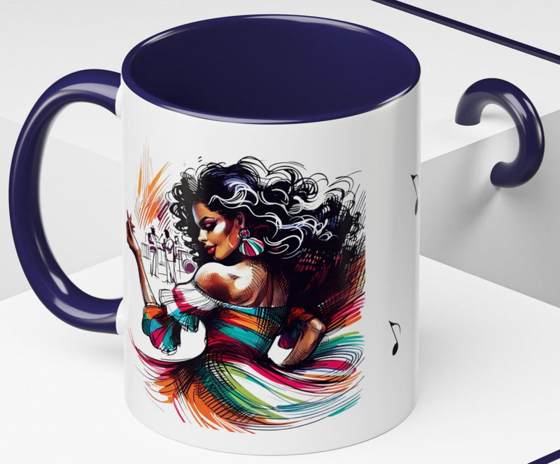 "Lo Mio Es Salsa' Nama" Puerto Rican šµš·š„ Coffee Mug (11oz) - Boricua, Mulata,Latina, Salsa Dancer,