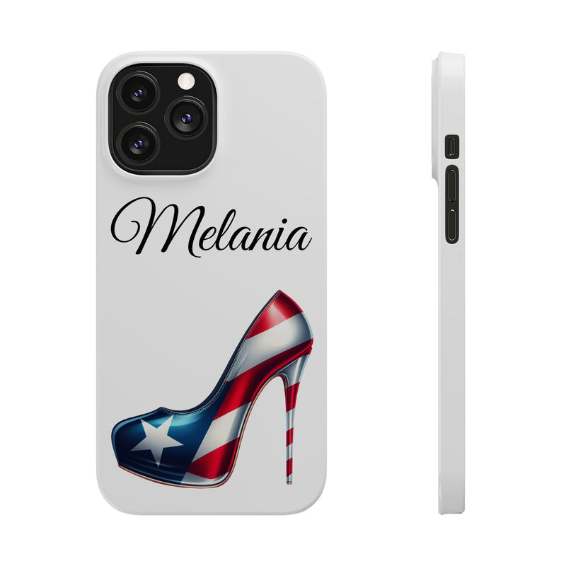Personalized Stiletto iPhone Cell Phone Cases - White Slim Rico Flag π΅π·π₯ - Latina